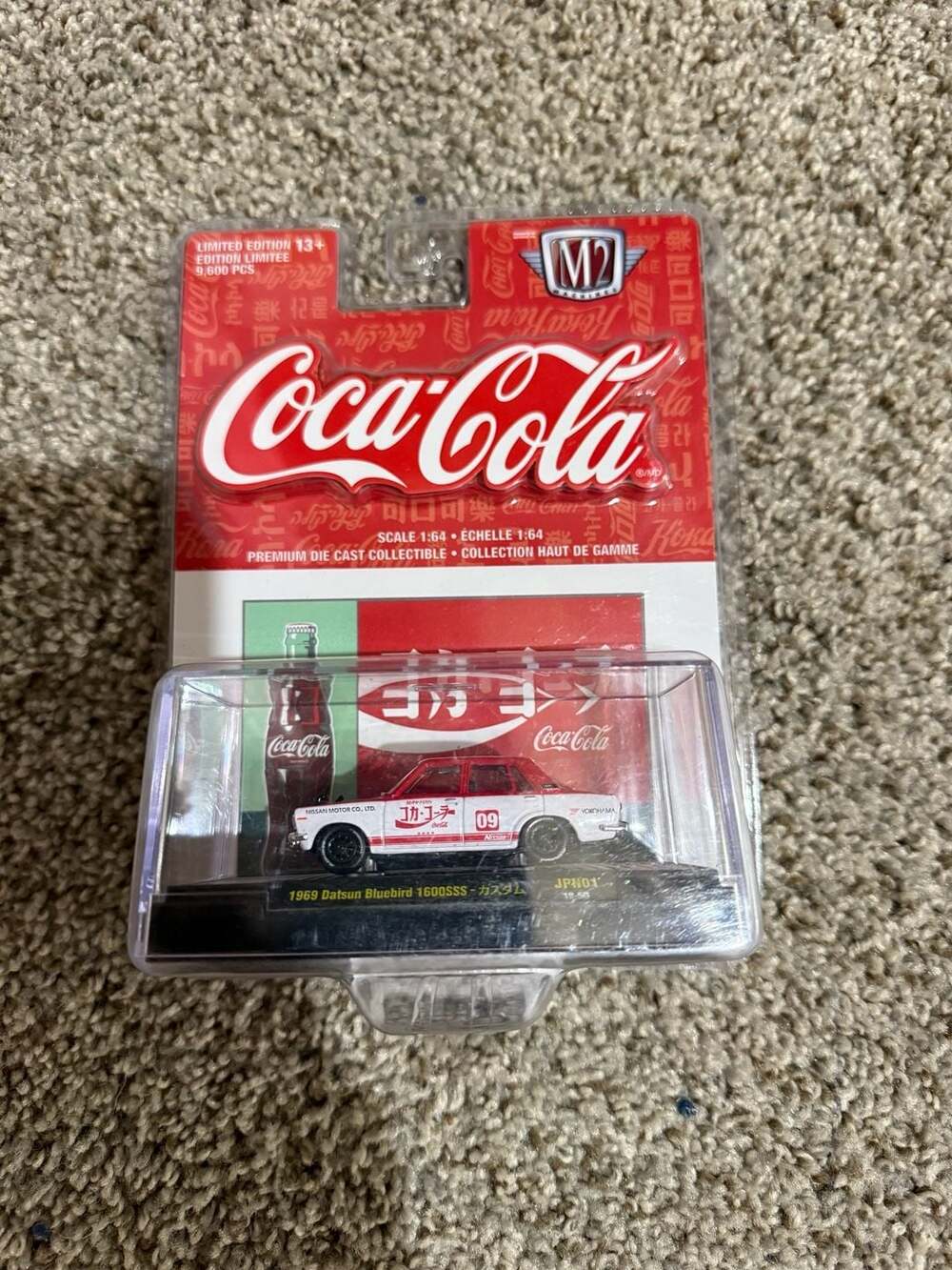 M2 Machines Coca-Cola 1969 Datsun Bluebird 1600SSS 1:64 Scale Die Cast